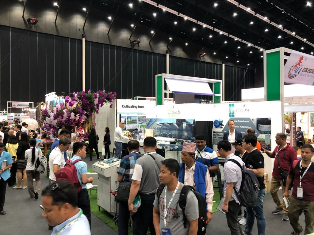 Busy first day at Horti ASIA 2018